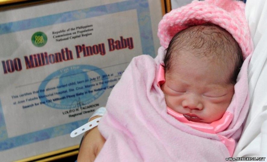 Скрипн Filippinda 100 millioninchi fuqaro dunyoga keldi(UZBEKINO.NET)