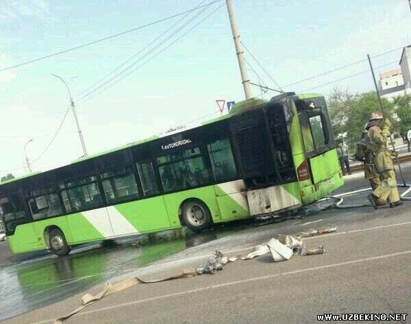 Скрипн Toshkentda Mercedes Benz avtobuslarining yonib ketish sababi ma’lum qilindi(UZBEKINO.NET)