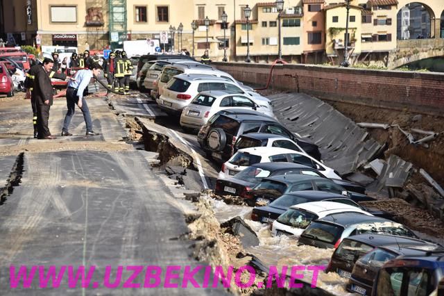 Скрипн Italiyada 20 ta avtomobil o‘pirilish tufayli yerostiga quladi