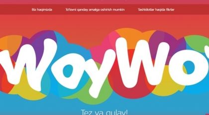Скрипн WOY-WO' ИНТЕРНЕТ-ТЎЛОВЛАР ПОРТАЛИ ИШГА ТУШИРИЛДИ