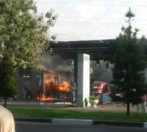 Скрипн Toshkentdagi “Mirxosil” yoqilg‘i quyish shoxobchasida yong‘in sodir bo‘ldi (foto)(UZBEKINO.NET)